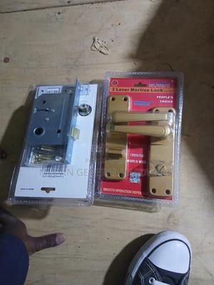 Gold Bathroom Lock - main view