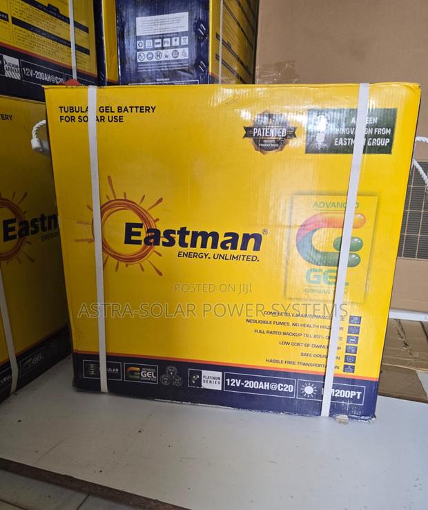 Eastman 12v 200ah Tubular Gel Battery