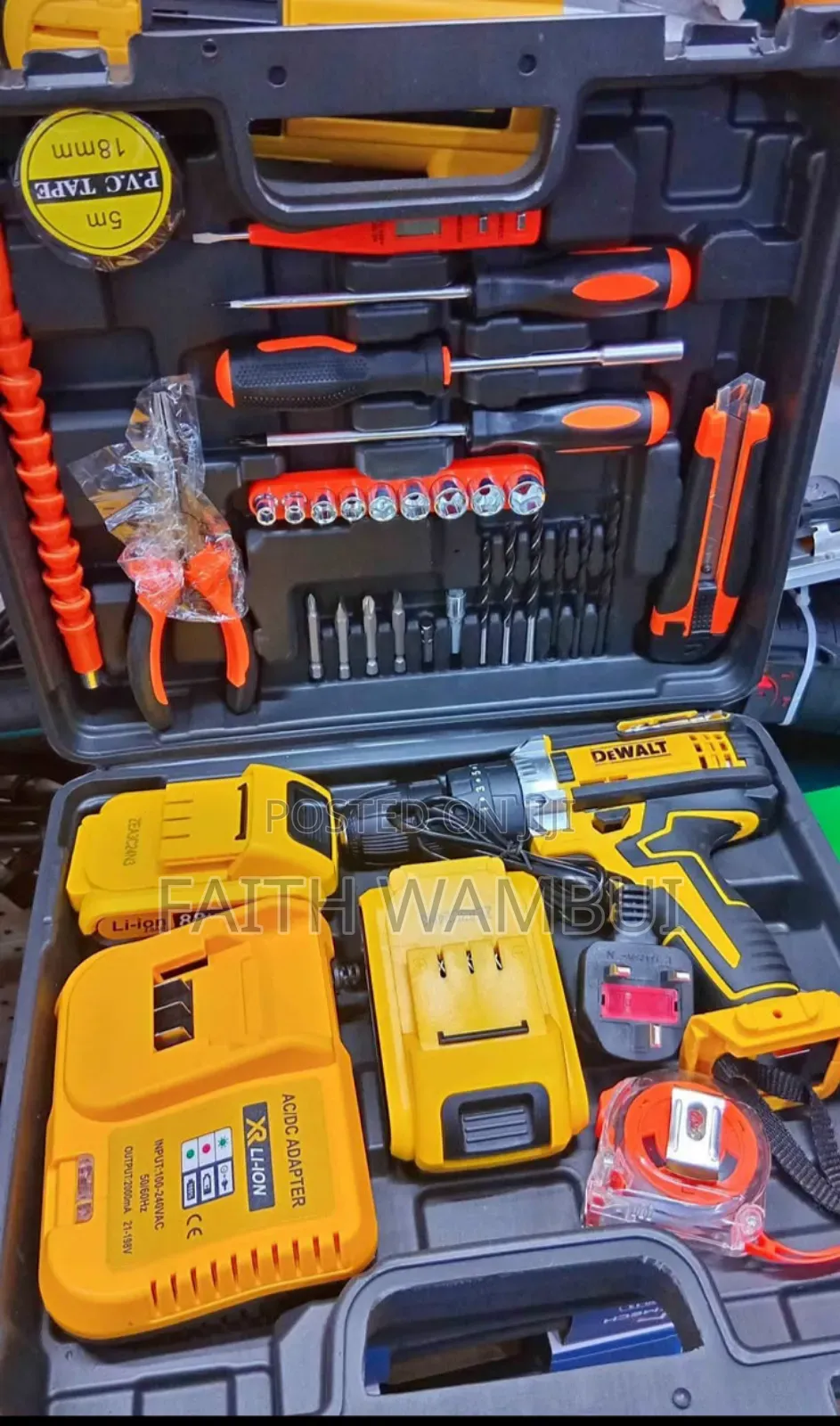 88v Dewalt Rechargeable Drill/Heavy Duty Rechargeable Drill