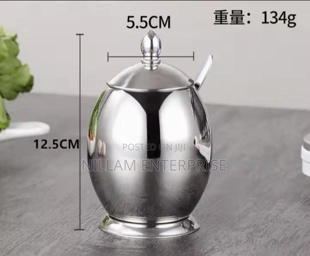Egg Shaped Kitchen Spice Seasoning Dish/ Dining Sugar Dish - thumbnail 3