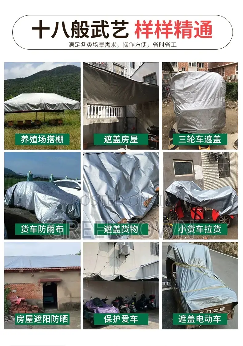 Tarpaulins Oversized 10*20m Available in Colors Green