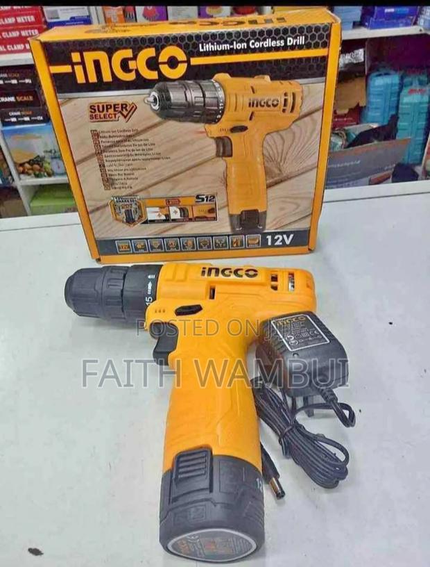 Ingco Lithium Cordless Drill/12v Ingco Lithium Drill