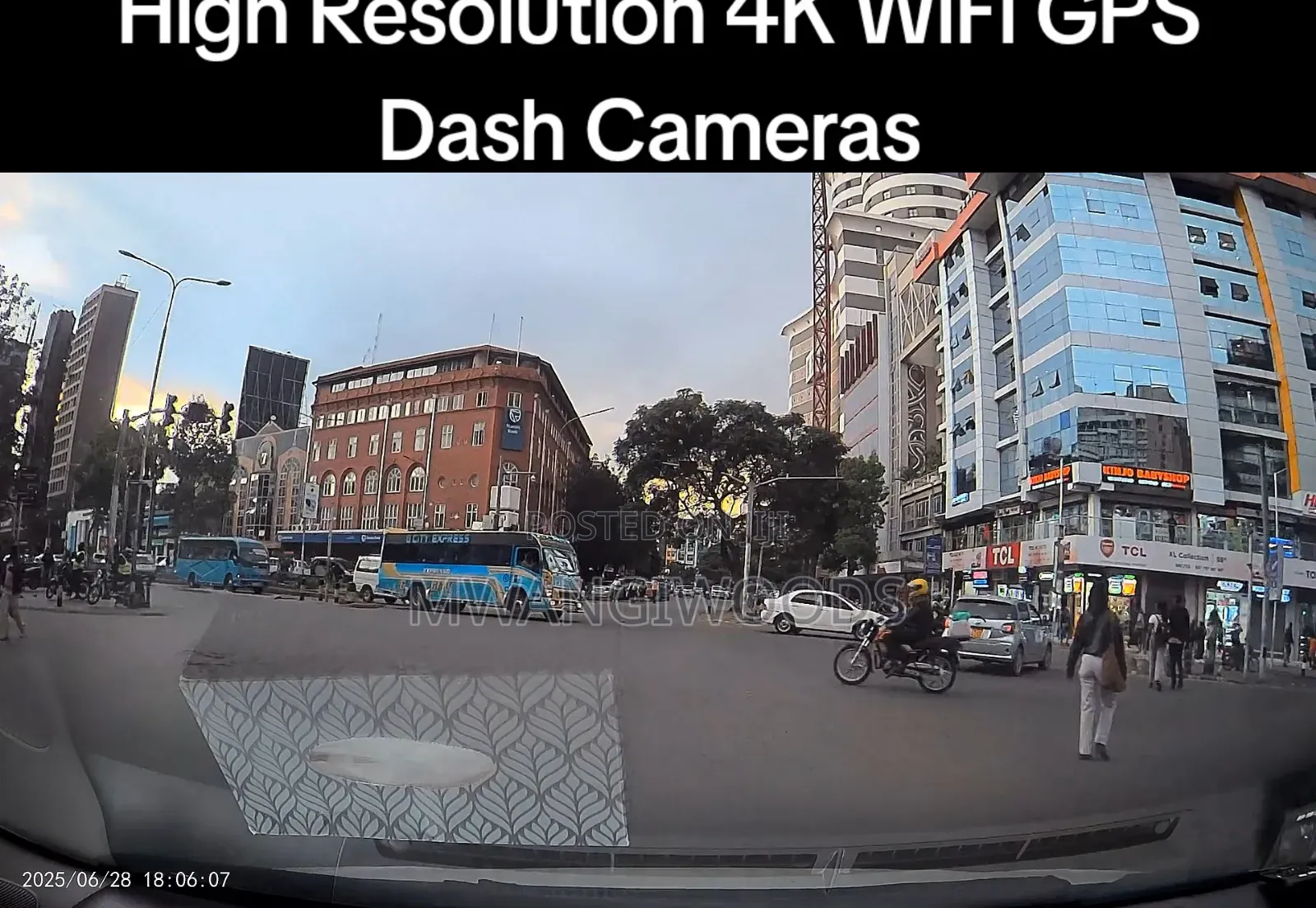  Dash Camera High Resolution With Wifi GPS