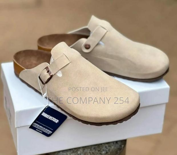 Quality Leather Casual Crogs Brick Stone Slide Open Shoes - thumbnail 4
