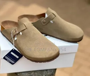 Quality Leather Casual Crogs Brick Stone Slide Open Shoes