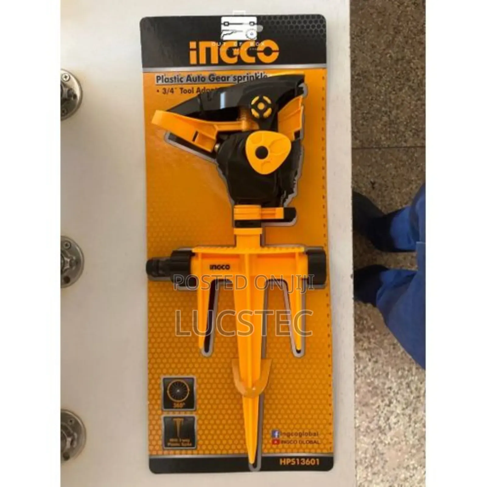 Ingco Plastic Auto Gear Sprinkler