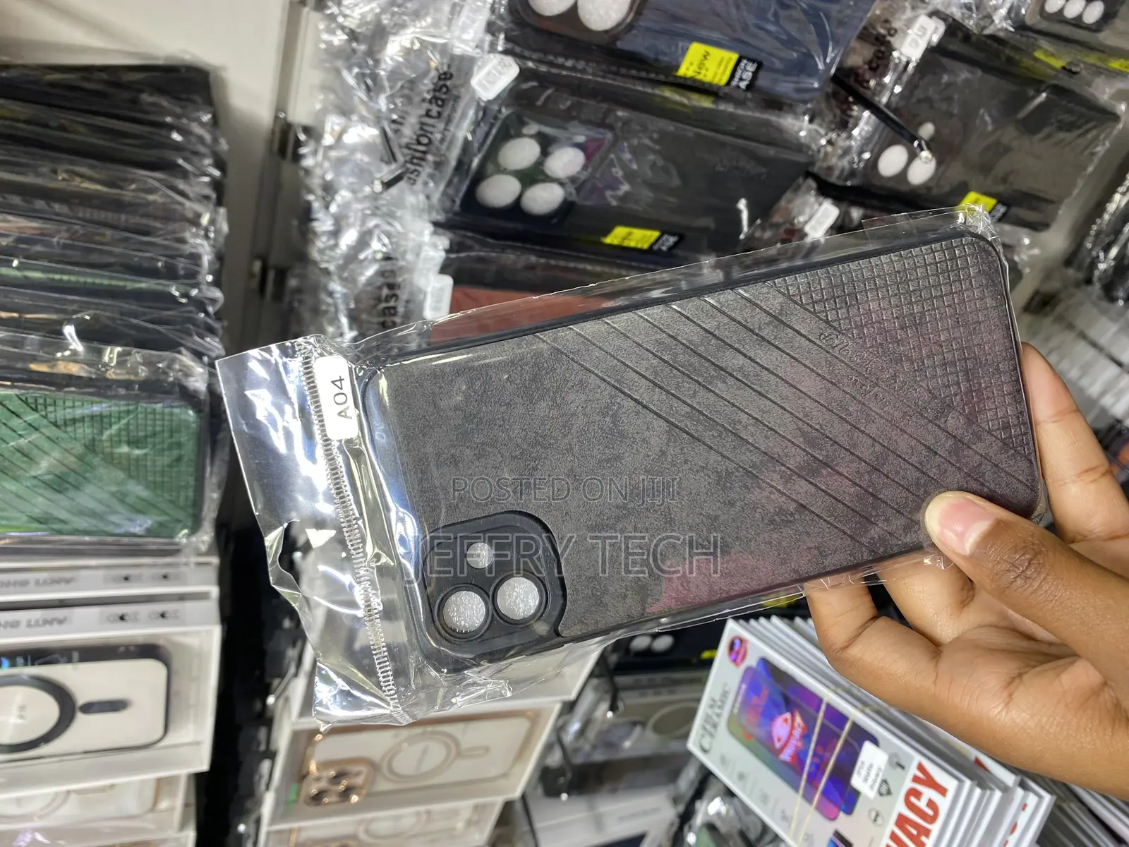 Markk Samsung Galaxy A02 Pu Leather Style Back Case