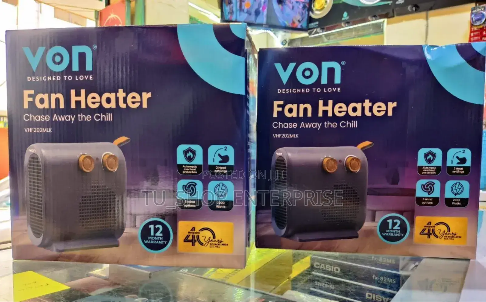 Room Von Fan Heater 2000w