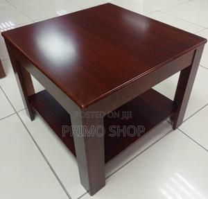 Home Table; Sculpted Mahogany Statement Coffee Table - thumbnail 2