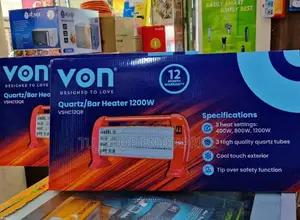 Room Heater! Von Quartz Heater 1200w