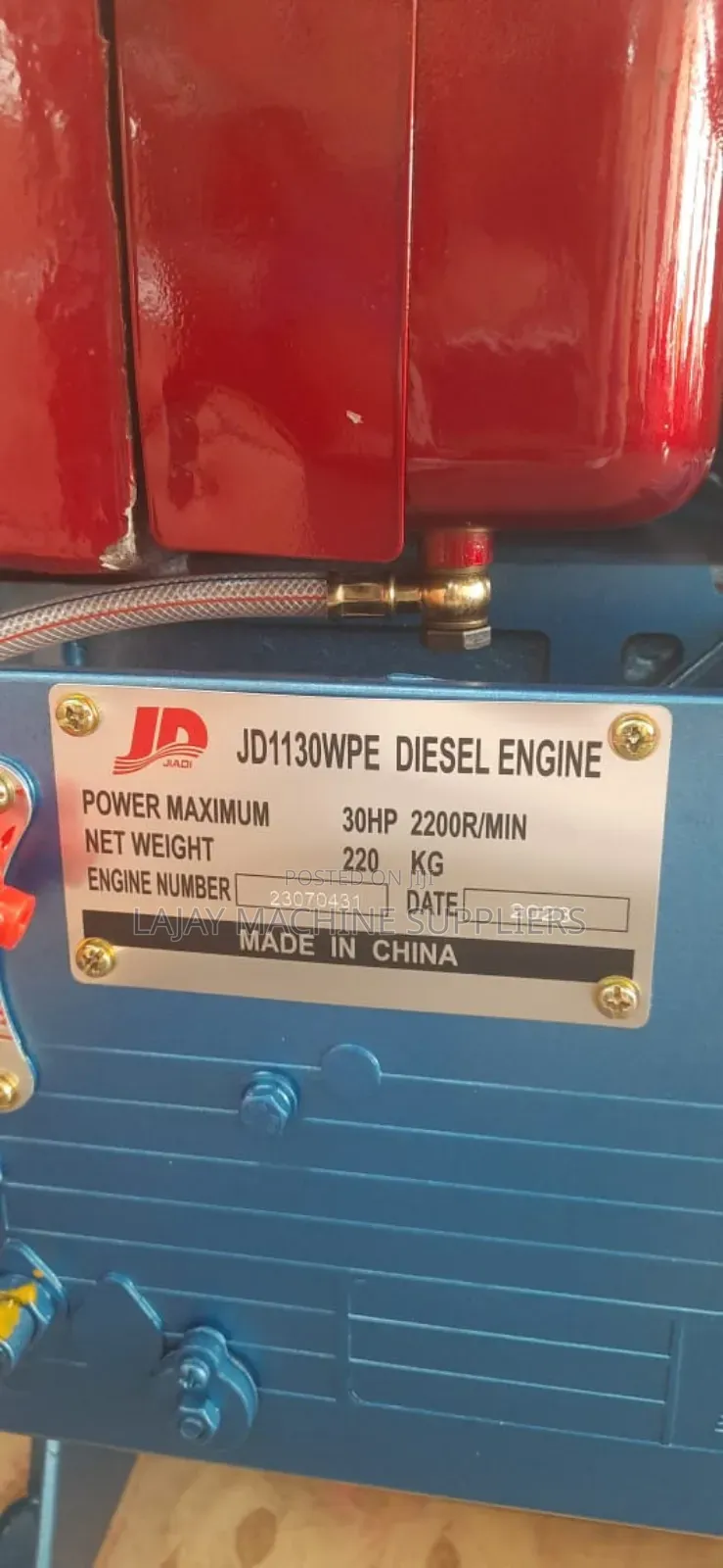 Jiadi Jd Diesel Engines Water Cooled 
Power 30hp Key Start