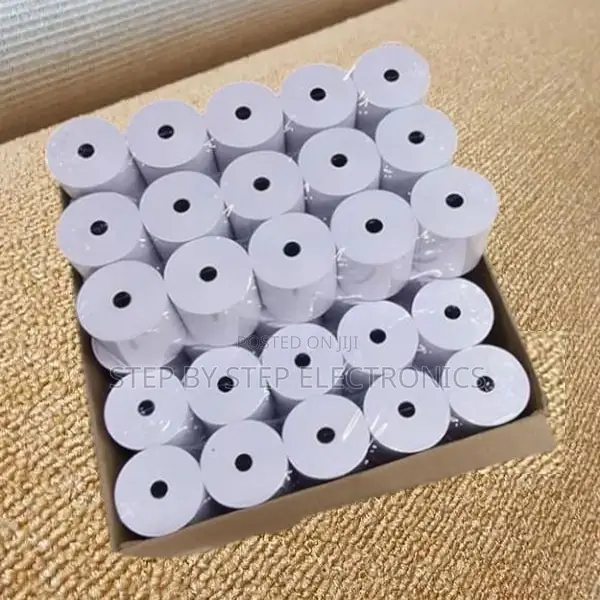Clean Printing 50 PCS of 80mm by 80mm by 13mm Thermal Rolls