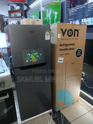 Von Double Door No Frost Fridge 220l - Silver