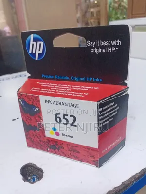 Hp 652 Tri Colour Cartridge Available
