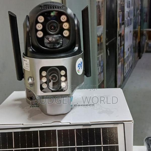 Two-Way Voice Real-Time Intercom Solar Camera V380 Dual Lens - main view