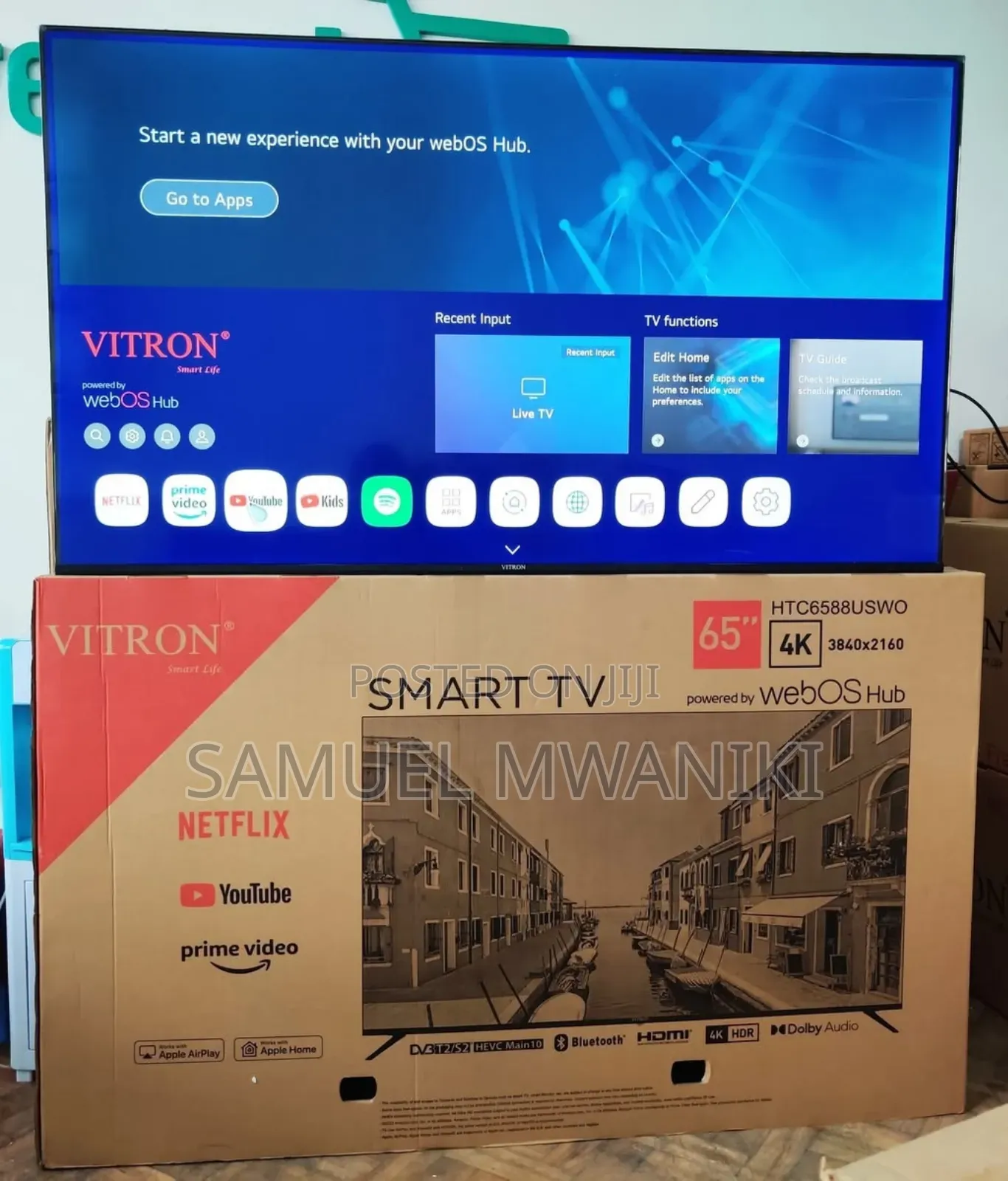 Vitron 65′′ Smart Uhd HDR Frameless Tv Magic Remote Webos