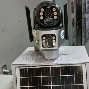 Dual-Lens System(4mp + 4mp)With 8mp Ultra-High PTZ Solar Cam