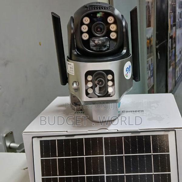 Dual-Lens System(4mp + 4mp)With 8mp Ultra-High PTZ Solar Cam