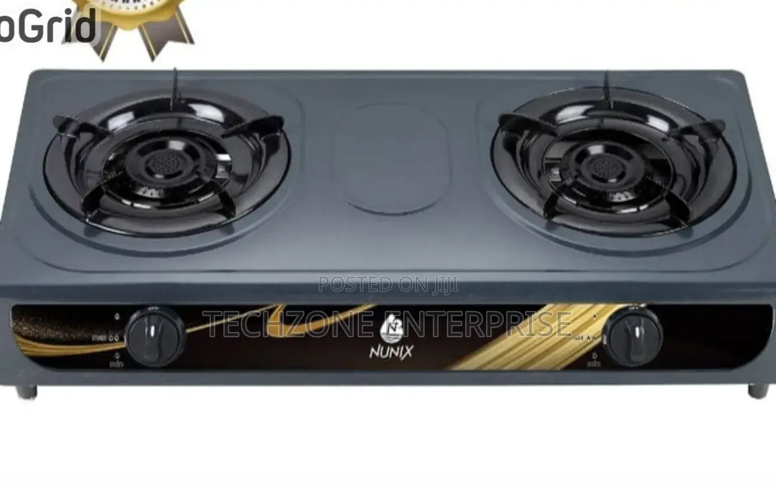 Nunix Affordable Stainless Table Top 2 Burner Gas Cooker