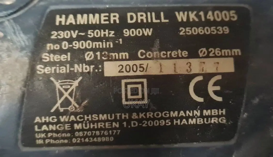 Power Craft Hammer Drill. (Wk14005)