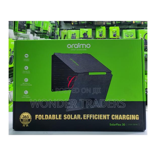.Oraimo Solarflex 30 Osr-7301n 30w Portable Solar Panel .