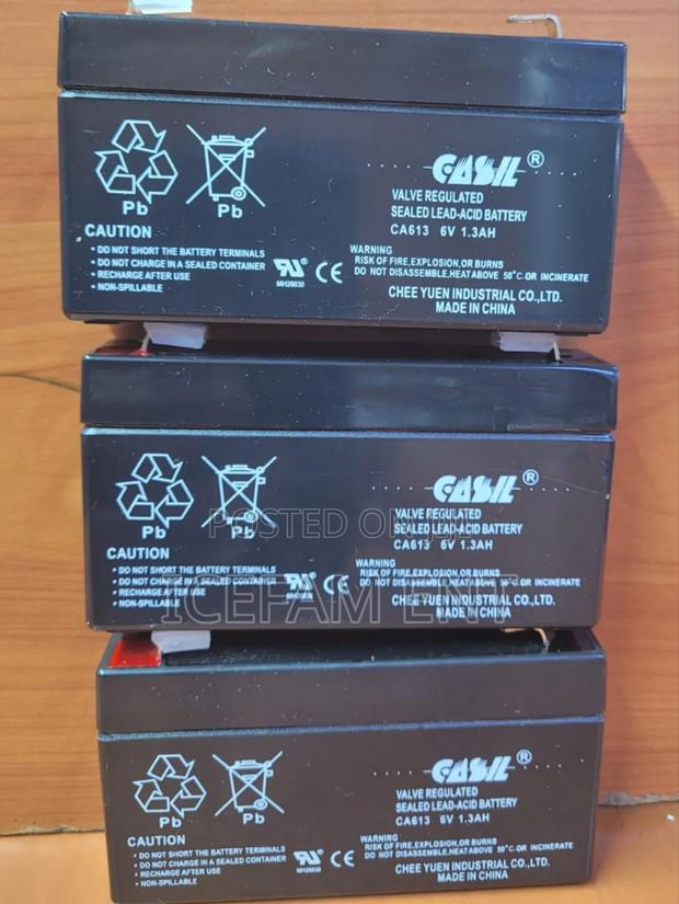 6v Crane Battery/1.3ah Battery Commonly for 500kg Crane