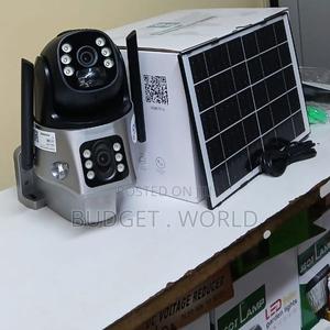 CCTV Ip66- Weatherproof Dual Lens PTZ 4mp Solar Camera
