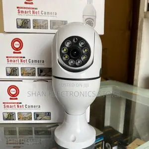 360-Degree Auto Rotate Wifi Bulb Panoramic Ip Camera .,