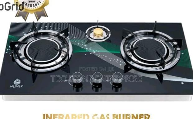 Nunix Gp-007 Durable Infrared 3~Burner Tabletop Gas Cooker