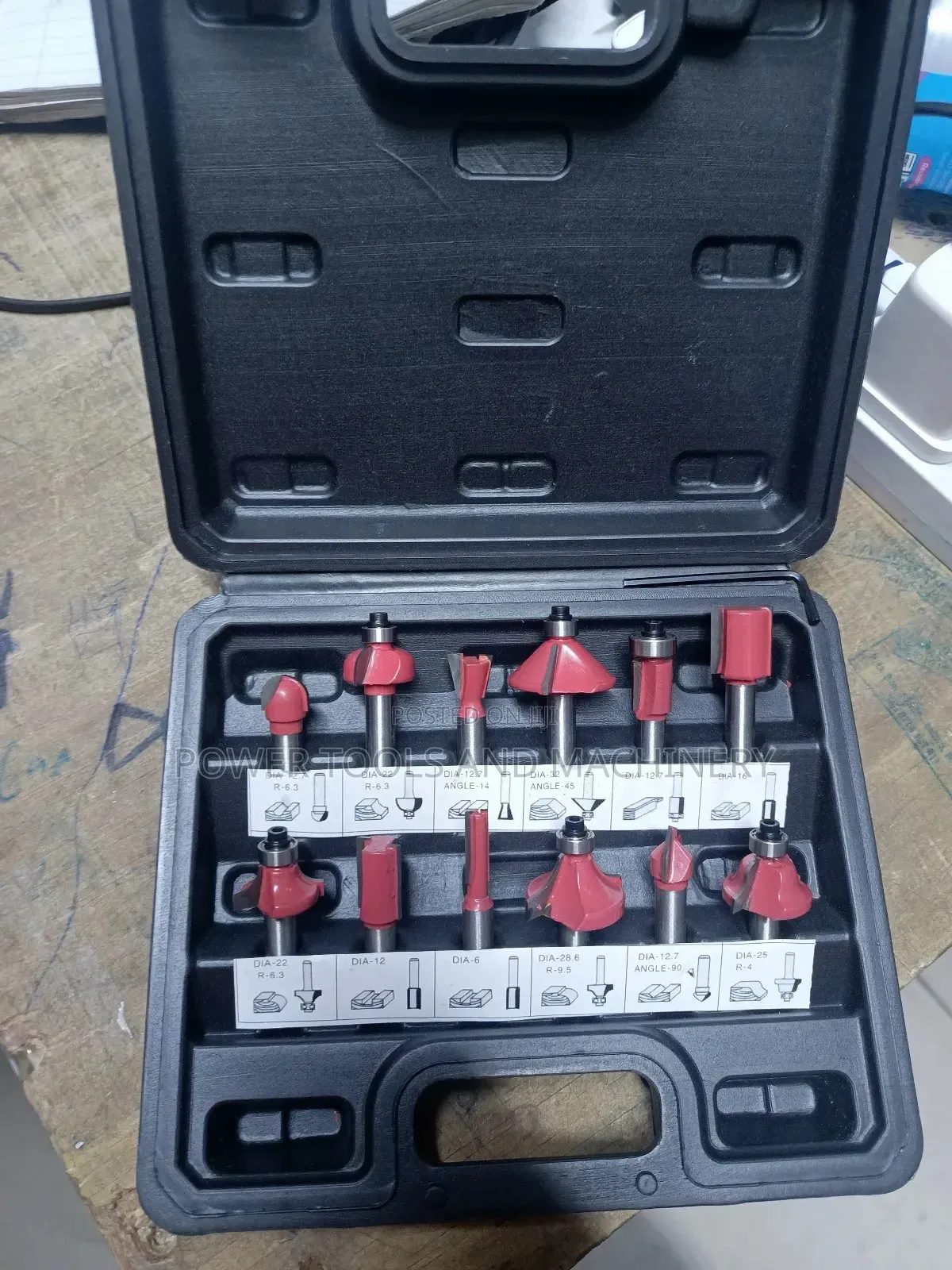 12pcs 8mm Wood Router Bits Set