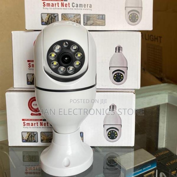 Ceiling Mount V380 1080p 2.4g 360° PTZ Wifi Bulb Camera #