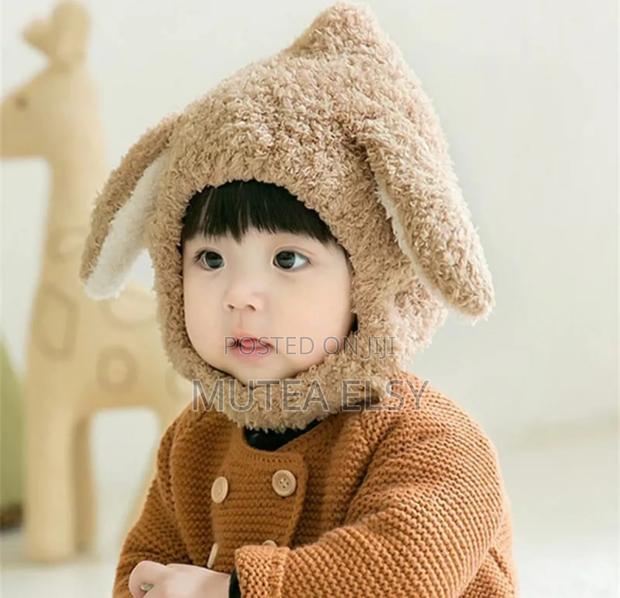 Wool Winter Children Hat Plus Fleece Long Ear Kids Caps - thumbnail 6