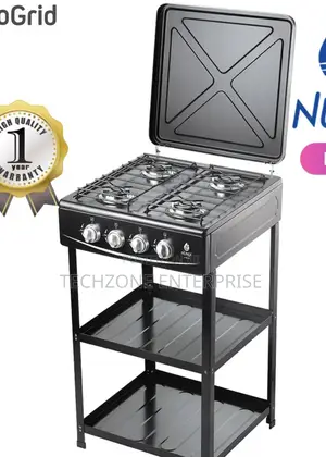 Nunix Durable Full Gas Standing Cooker With Shelf