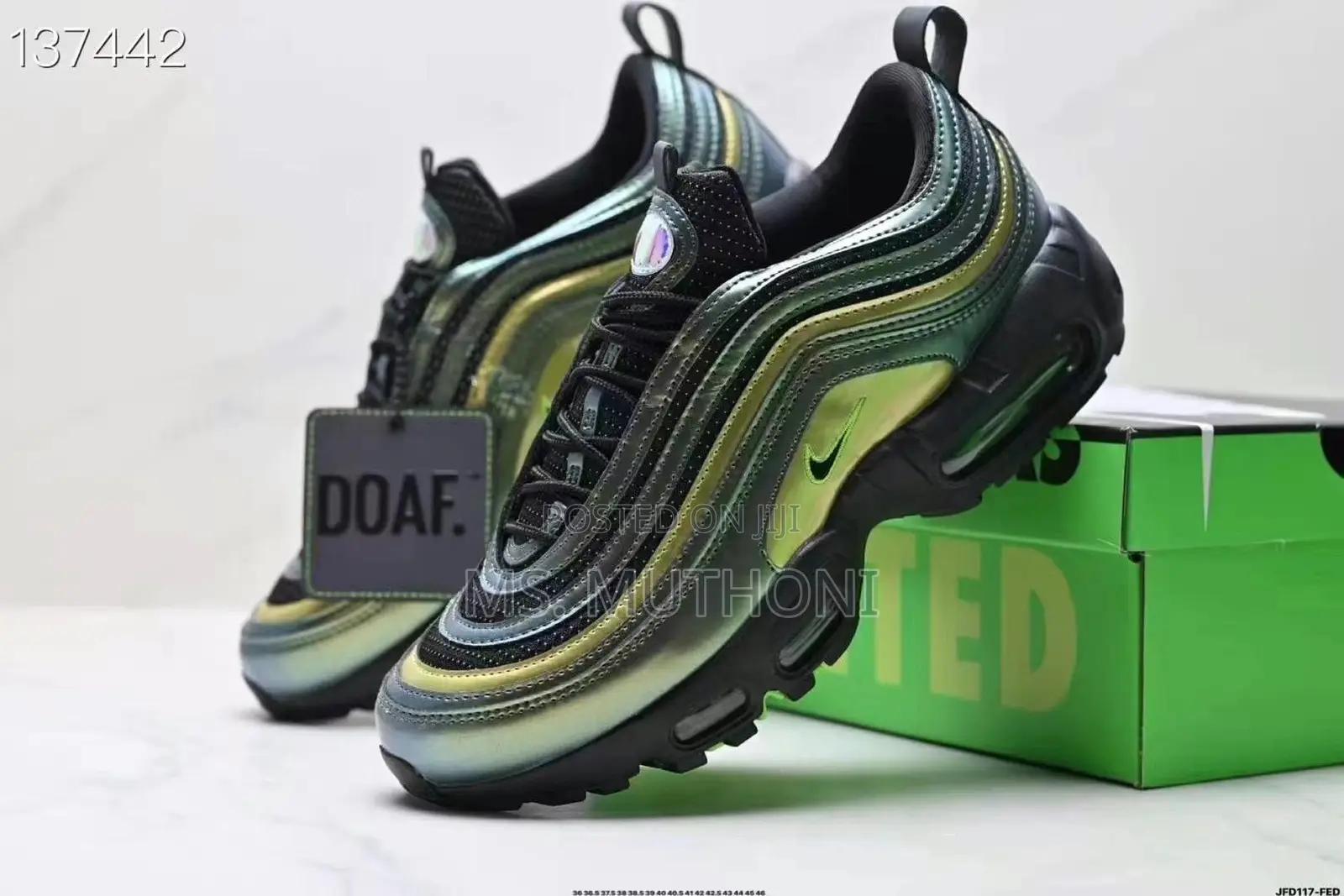 1st Quality Nike Airmax-97 Doaf * Size 40-45