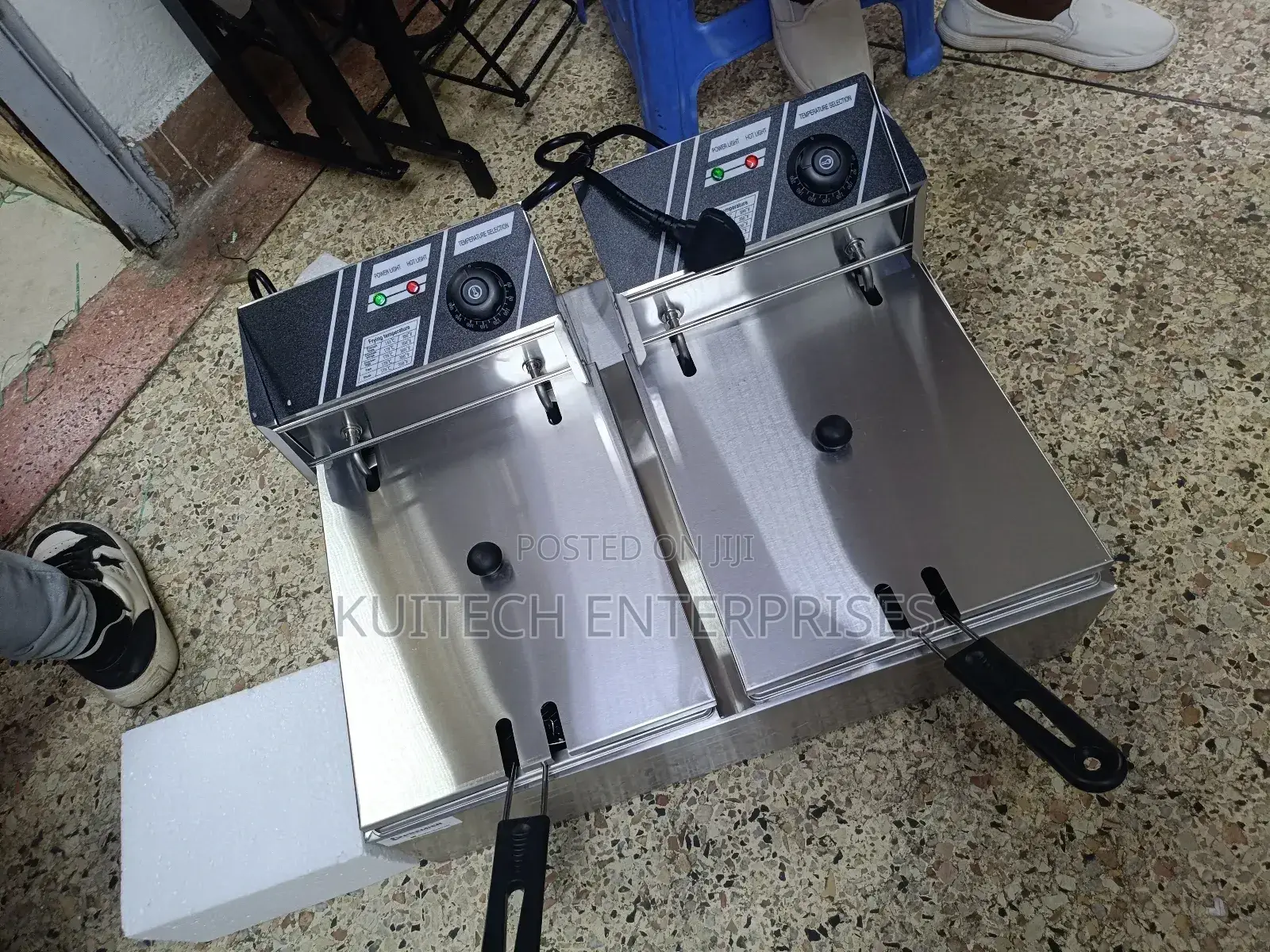 Electric 6l + 6l Deep Fryer/Electric Chips Fryer