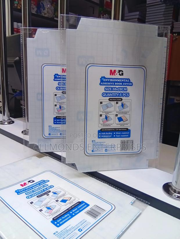 M G A5 Adhesive Book Covers- A Packet of 5pcs - thumbnail 3