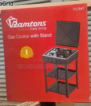 Ramtons (Rg547) 4 Full Gas Stand Cooker With Shelf