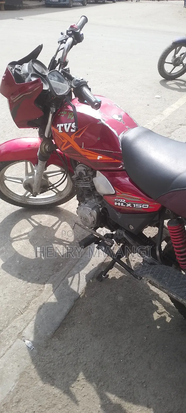 TVS HLX Plus ES 2018 Red