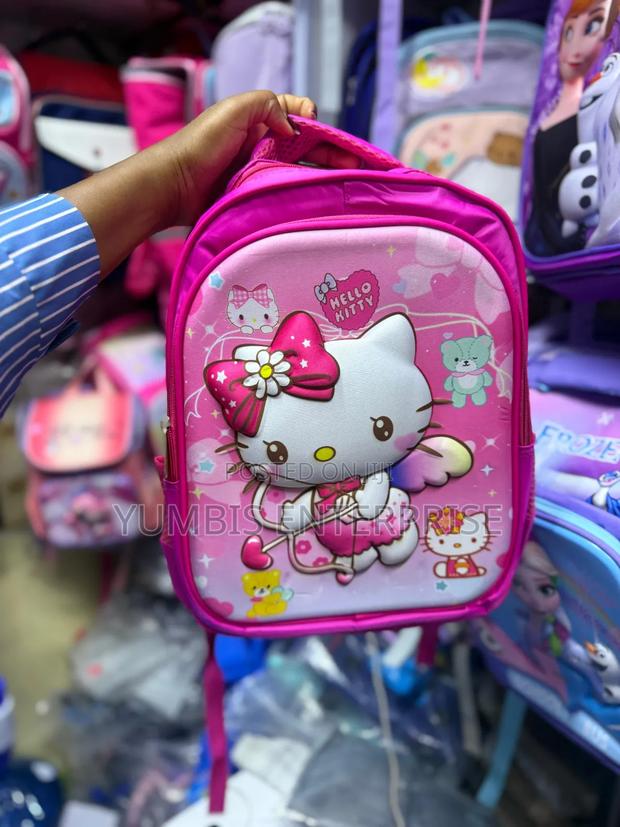 Pink Hello Kitty Kids School Bags for Pp1,Pp2,Grade 1-2