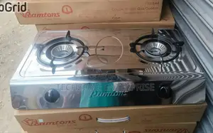 Ramtons (Rg-544) Stainless 2 Burner Tabletop Gas Cooker