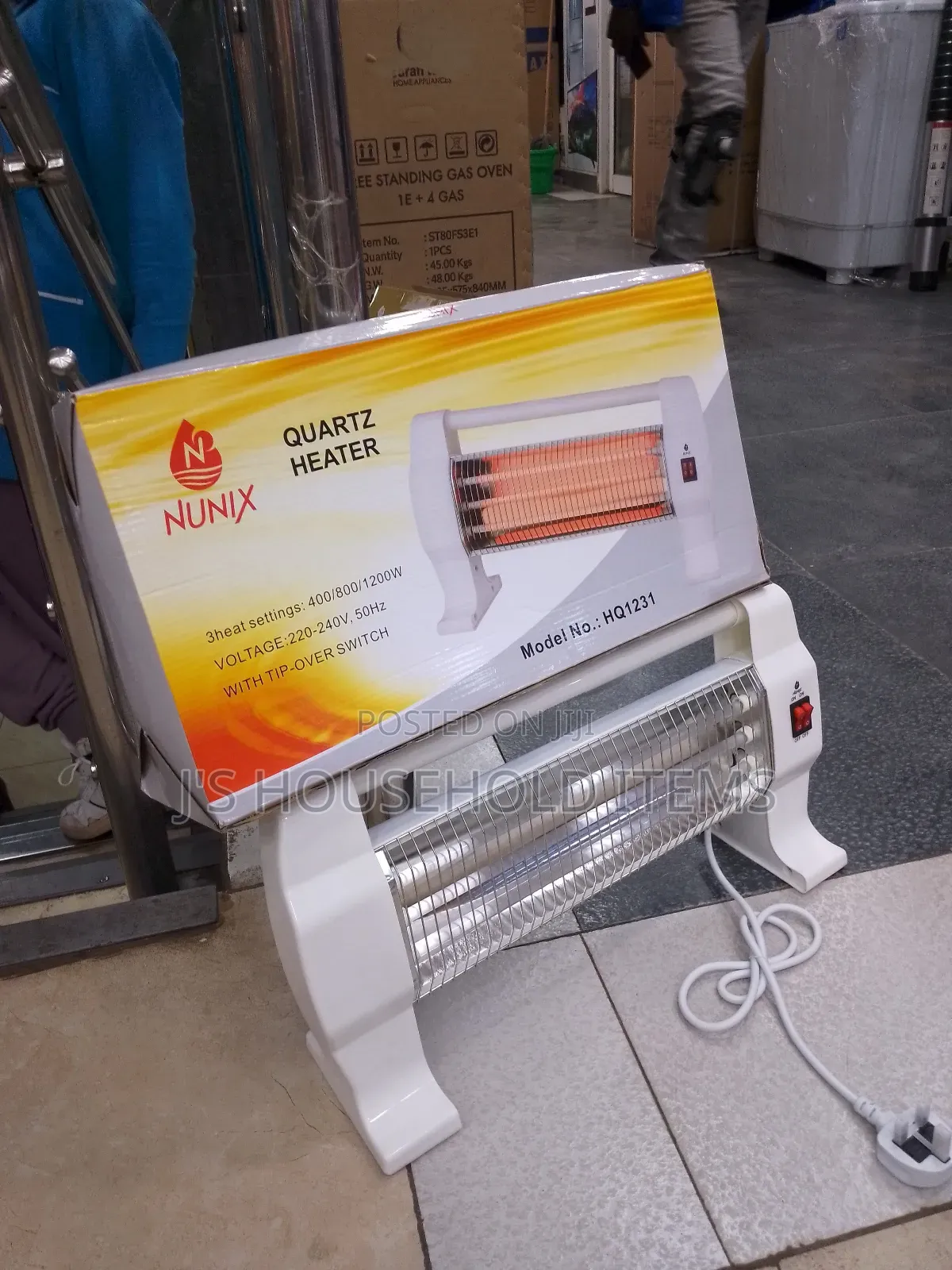 Compact Nunix Hq1231 Room Heater-Silent Operation,Quick