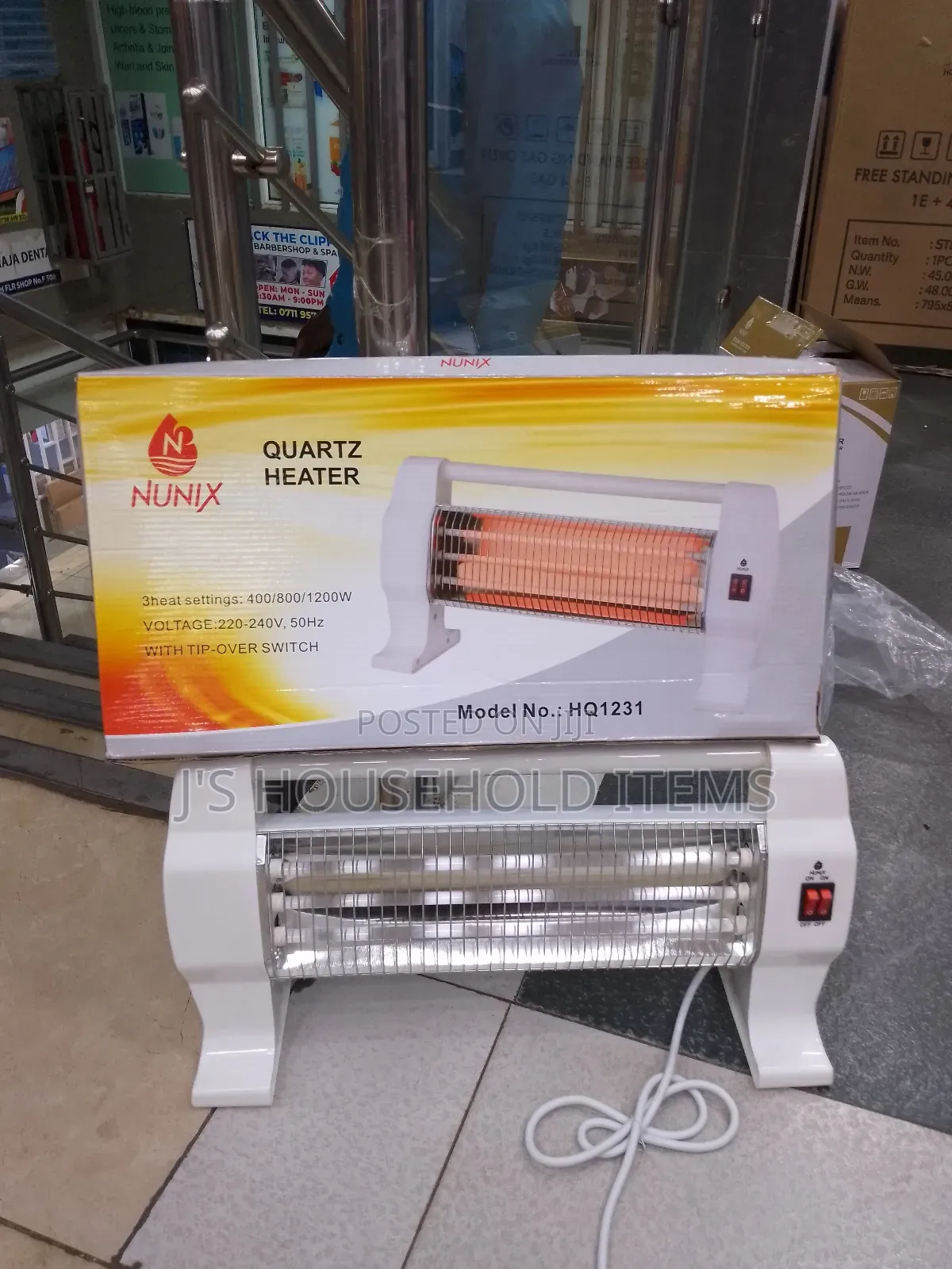 Nunix Hq1231 Electric Room Heater – Low Power Consumption