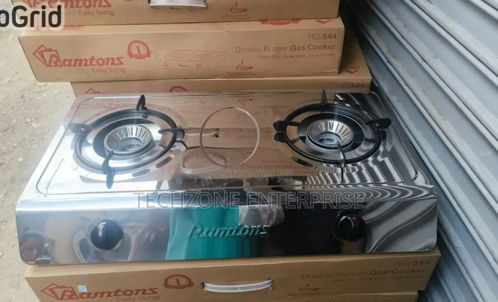 Ramtons (Rg/544) Double Burner Stainless Gas Cooker
