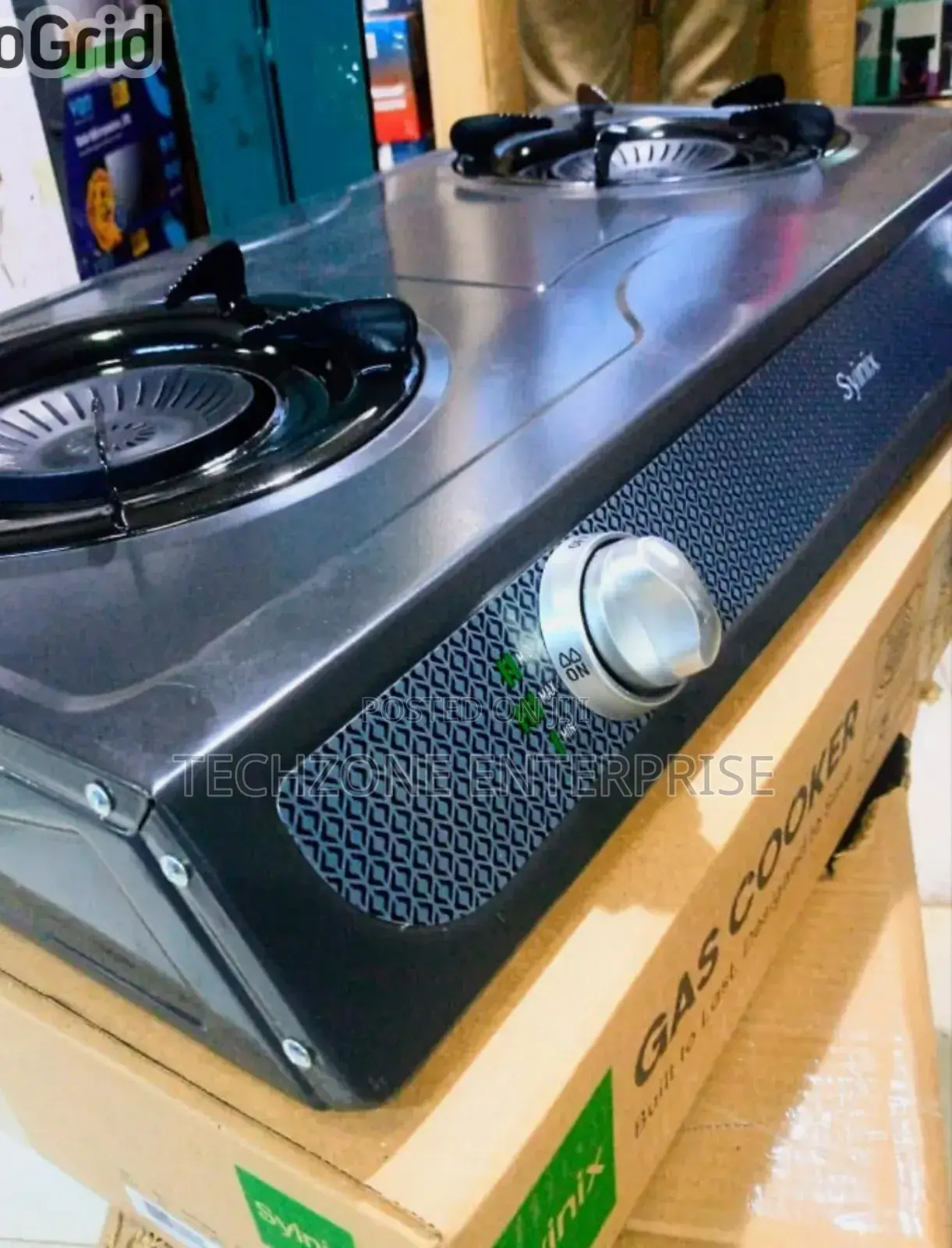 Syinix Stainless Steel Double Burner Cooker