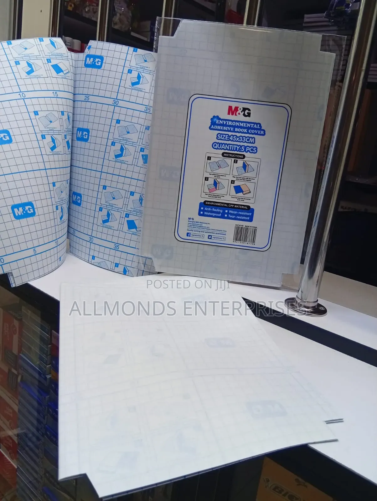 M G Adhesive Book Cover - A Packet of 5pcs
