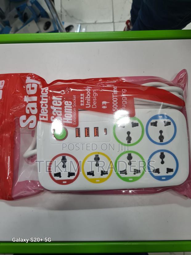 Universal 10 Socket Power Extension – Long Cord - main view