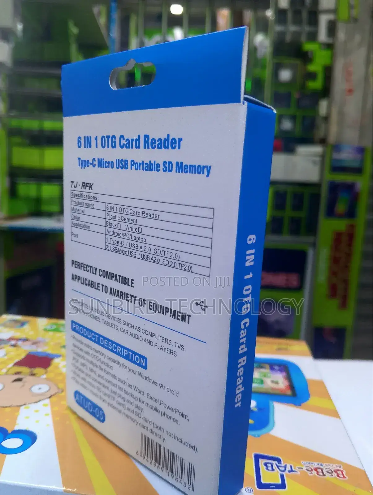 6 in 1 Otg Card Reader