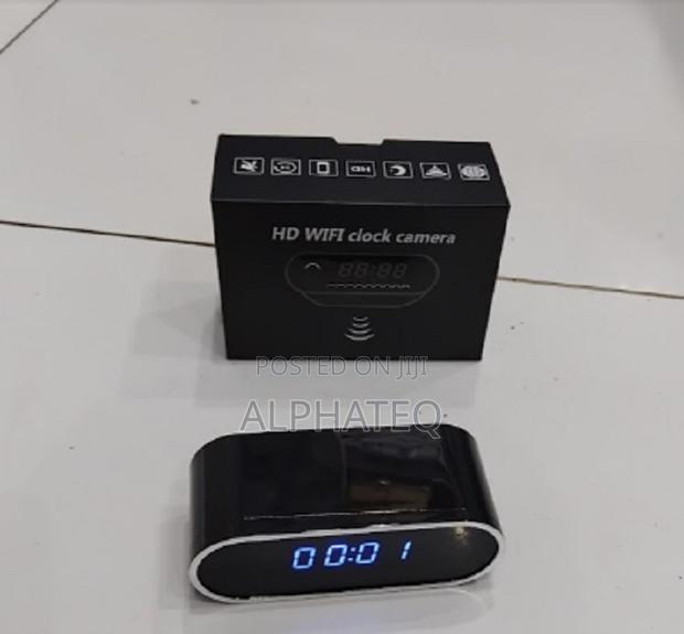 Portable Wifi Spy Camera Wall Clock - main view