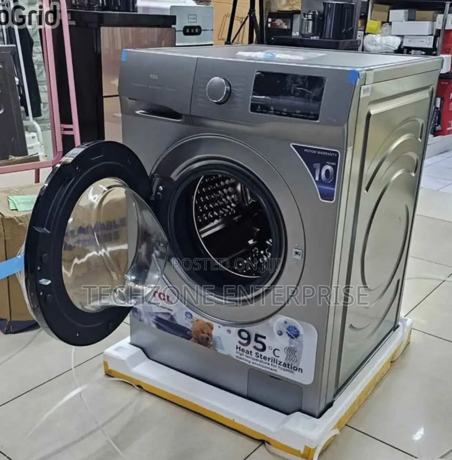 TCL 10kgs Wash Spin Washing Machine With Stain Removal ,