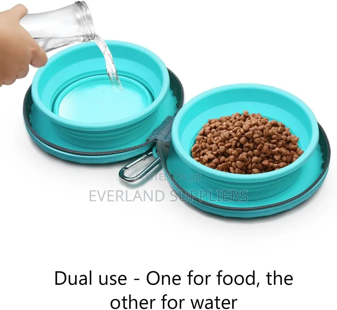 2-in-1 Collapsible Silicone Pet Bowl
